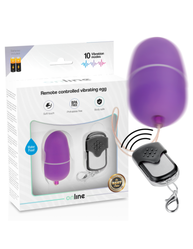 ONLINE - HUEVO VIBRADOR CONTROL REMOTO M LILA