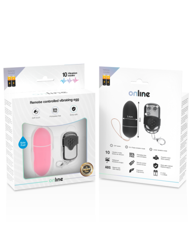 ONLINE - HUEVO VIBRADOR CONTROL REMOTO L ROSA