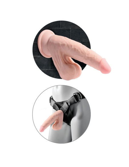 KING COCK - PLUS 3D DILDO SWINGING BALLS 20.3 CM