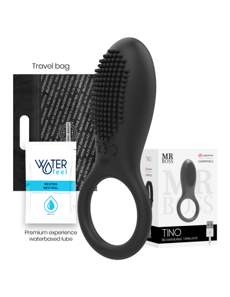 MR BOSS - TINO ANILLO ESTIMULADOR COMPATIBLE CON WATCHME WIRELESS TECHNOLOGY