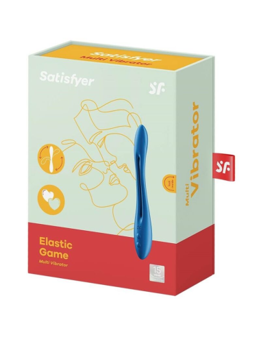 SATISFYER - ELASTIC GAME MULTI VIBRADOR AZUL