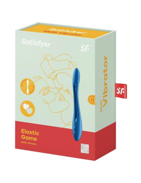 SATISFYER - ELASTIC GAME MULTI VIBRADOR AZUL