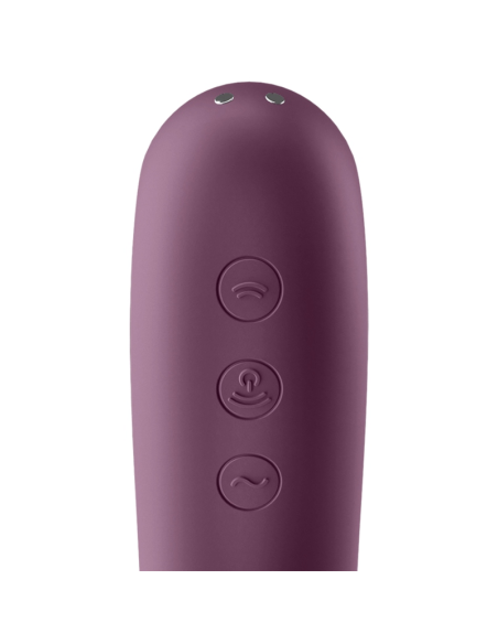 SATISFYER - DUAL KISS ESTIMULADOR CLITORIS PURPURA