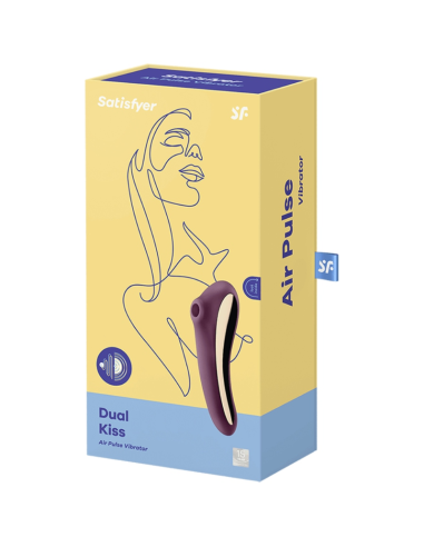 SATISFYER - DUAL KISS ESTIMULADOR CLITORIS PURPURA