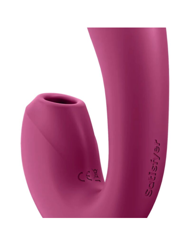SATISFYER - SUNRAY ESTIMULADOR Y VIBRADOR APP ROJO