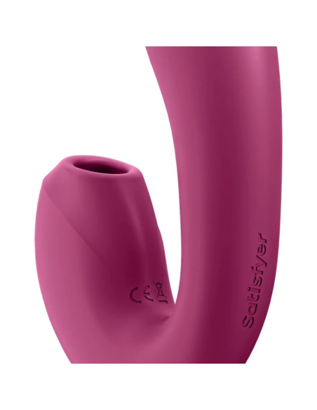 SATISFYER - SUNRAY ESTIMULADOR Y VIBRADOR APP ROJO