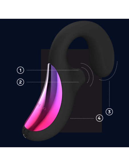 LELO - ENIGMA CRUISE MASAJEADOR SONICO DOBLE ESTIMULACION NEGRO