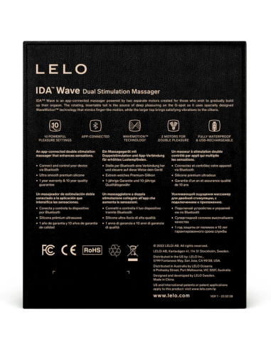 LELO - IDA WAVE MASAJEADOR PAREJAS CORAL