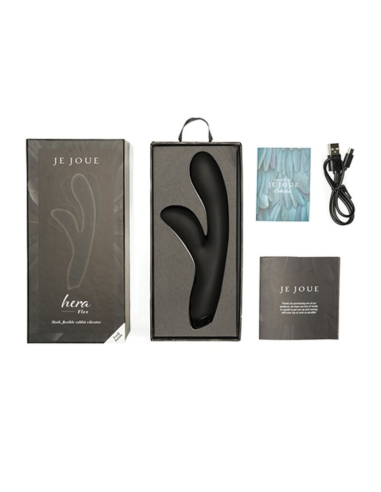 JE JOUE - HERA FLEX VIBRADOR RABBIT - NEGRO