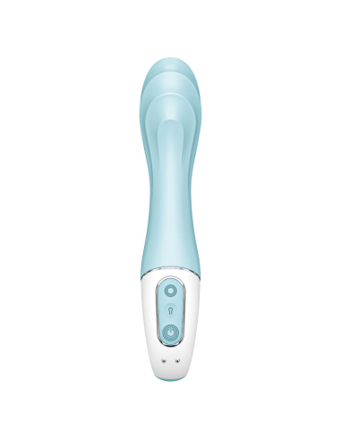 SATISFYER - AIR PUMP VIBRATOR 5 VIBRADOR PUNTO G INFLABLE APP AZUL