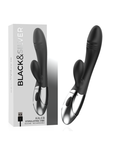 BLACKandSILVER - KALEB VIBRADOR RABBIT SILICON MILTI FUNCION
