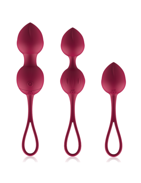 CICI BEAUTY - PREMIUM SILICONE 3 VIBRATING KEGEL BEADS REMOTE CONTROL