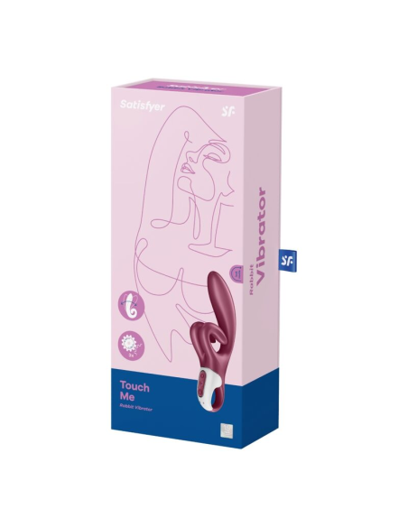 SATISFYER - TOUCH ME VIBRADOR RABBIT ROJO