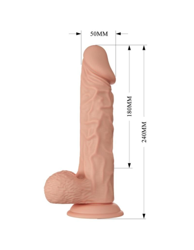 BAILE - BEAUTIFUL ENCOUNTER BURAQ DILDO REALÍSTICO FLEXIBLE 24 CM NATURAL