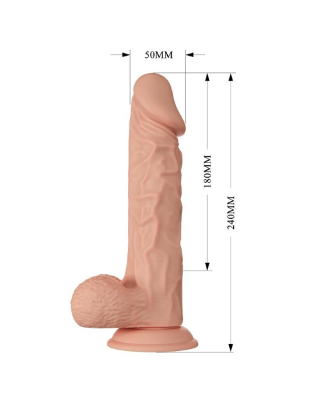 BAILE - BEAUTIFUL ENCOUNTER BURAQ DILDO REALÍSTICO FLEXIBLE 24 CM NATURAL