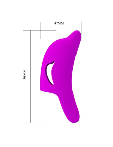 PRETTY LOVE - DELPHINI PODEROSO ESTIMULADOR DE DEDO MORADO