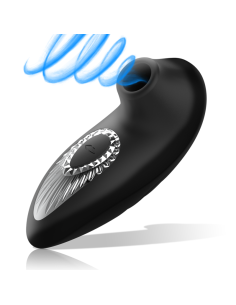 BLACKandSILVER - DRAKE DELUXE SUCKING VIBE SILICONA RECARGABLE NEGRO