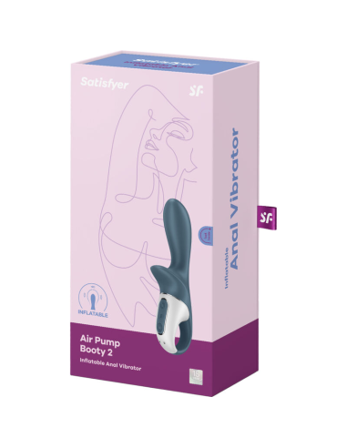 SATISFYER - AIR PUMP BOOTY 2 GRIS OSCURO