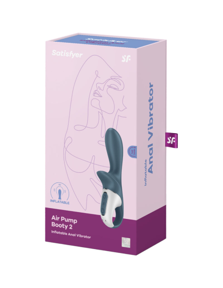 SATISFYER - AIR PUMP BOOTY 2 GRIS OSCURO