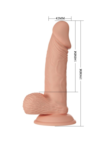 BAILE - BEAUTIFUL ENCOUNTER ZEBULON DILDO REALÍSTICO FLEXIBLE 19.4 CM NATURAL