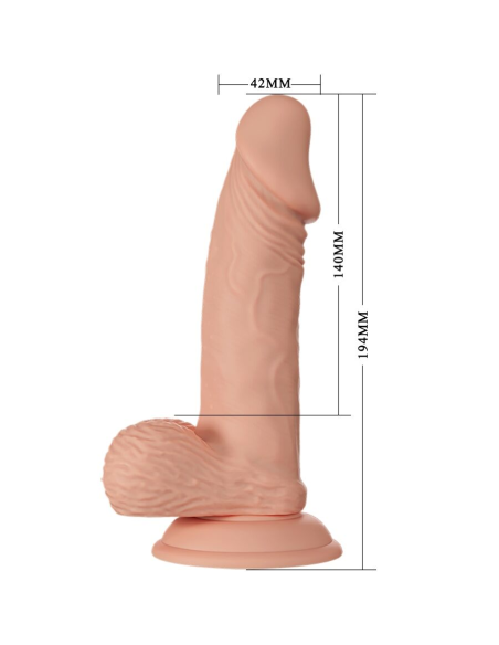 BAILE - BEAUTIFUL ENCOUNTER ZEBULON DILDO REALÍSTICO FLEXIBLE 19.4 CM NATURAL
