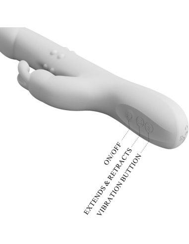 PRETTY LOVE - REESE VIBRADOR CON ROTACIÓN PLATEADO