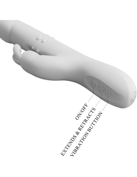 PRETTY LOVE - REESE VIBRADOR CON ROTACIÓN PLATEADO