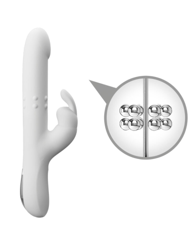 PRETTY LOVE - REESE VIBRADOR CON ROTACIÓN PLATEADO