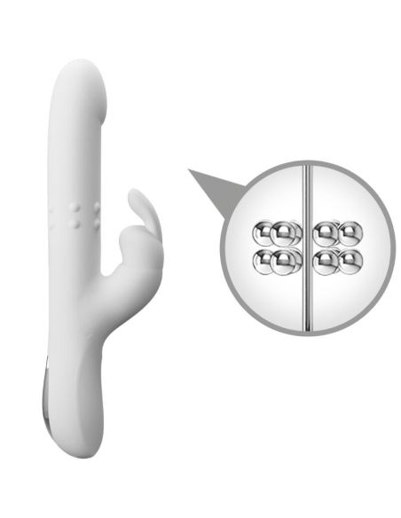 PRETTY LOVE - REESE VIBRADOR CON ROTACIÓN PLATEADO