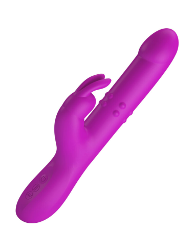 PRETTY LOVE - REESE VIBRADOR CON ROTACIÓN MORADO