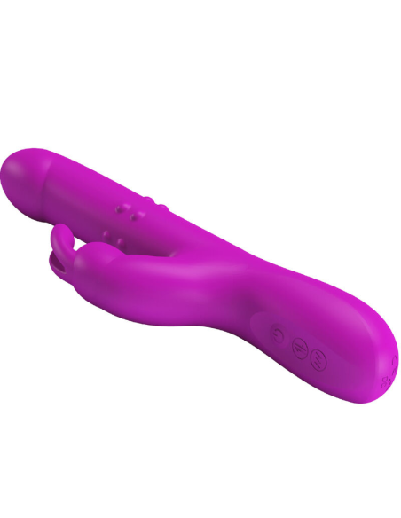 PRETTY LOVE - REESE VIBRADOR CON ROTACIÓN MORADO
