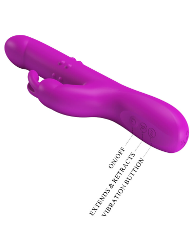 PRETTY LOVE - REESE VIBRADOR CON ROTACIÓN MORADO