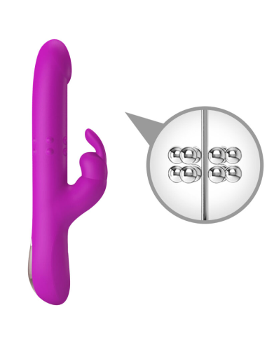 PRETTY LOVE - REESE VIBRADOR CON ROTACIÓN MORADO