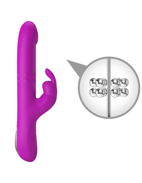 PRETTY LOVE - REESE VIBRADOR CON ROTACIÓN MORADO