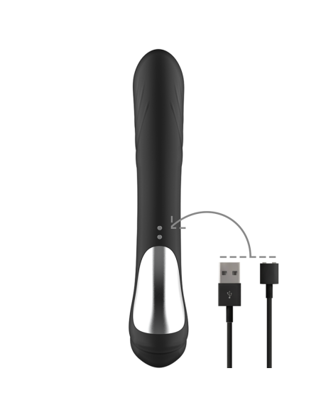 BLACKandSILVER - JAMIE VIBRADOR RABBIT EFECTO WAVE