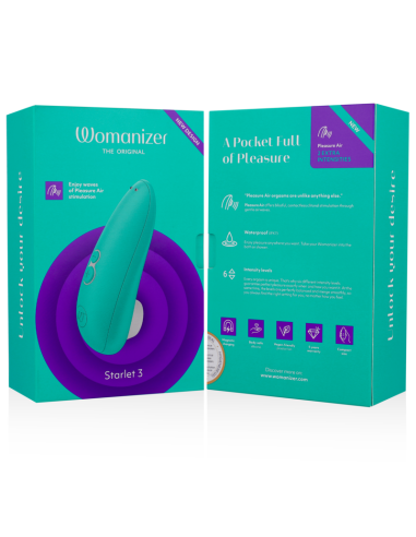 WOMANIZER - STARLET 3 ESTIMULADOR CLÍTORIS TURQUESA