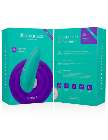 WOMANIZER - STARLET 3 ESTIMULADOR CLÍTORIS TURQUESA