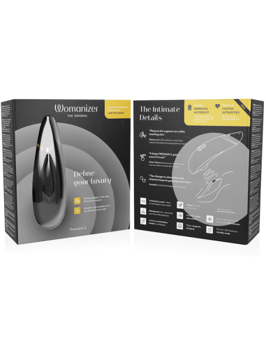 WOMANIZER - PREMIUM 2 ESTIMULADOR DE CLÍTORIS NEGRO