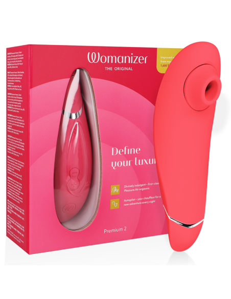 WOMANIZER - PREMIUM 2 ESTIMULADOR DE CLÍTORIS FRAMBUESA