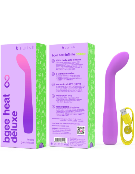 B SWISH - BGEE HEAT INFINITE DELUXE VIBRADOR RECARGABLE SILICONA LAVANDA