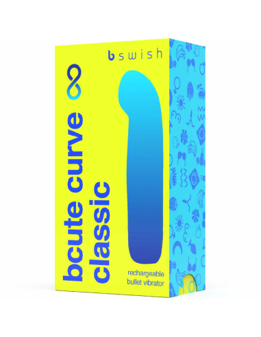 B SWISH - BCUTE CURVE INFINITE CLASSIC VIBRADOR RECARGABLE SILICONA AMARILLO