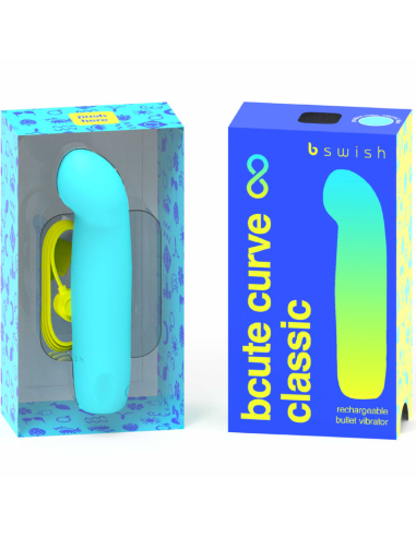B SWISH - BCUTE CURVE INFINITE CLASSIC VIBRADOR RECARGABLE SILICONA AZUL
