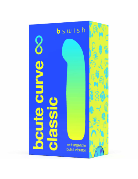 B SWISH - BCUTE CURVE INFINITE CLASSIC VIBRADOR RECARGABLE SILICONA AZUL