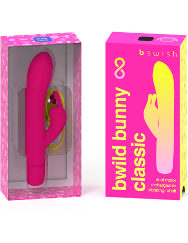 B SWISH - BWILD BUNNY INFINITE CLASSIC VIBRADOR RECARGABLE SILICONA ROSA