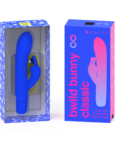 B SWISH - BWILD BUNNY INFINITE CLASSIC VIBRADOR RECARGABLE SILICONA AZUL