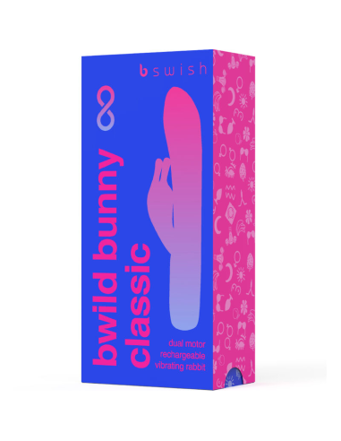 B SWISH - BWILD BUNNY INFINITE CLASSIC VIBRADOR RECARGABLE SILICONA AZUL
