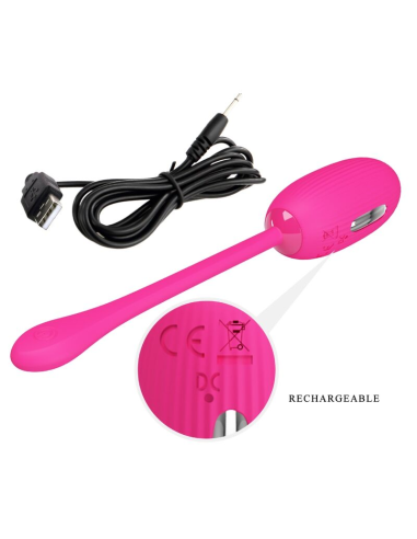 PRETTY LOVE - DOREEN HUEVO VIBRADOR RECARGABLE MAGENTA CONTROL REMOTO