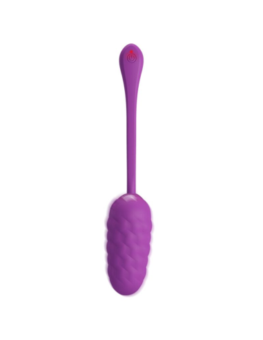 PRETTY LOVE - HUEVO VIBRADOR CON TEXTURA MARINA RECARGABLE MORADO