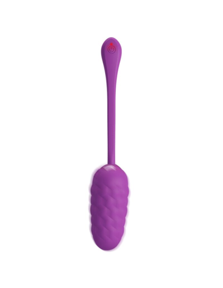 PRETTY LOVE - HUEVO VIBRADOR CON TEXTURA MARINA RECARGABLE MORADO