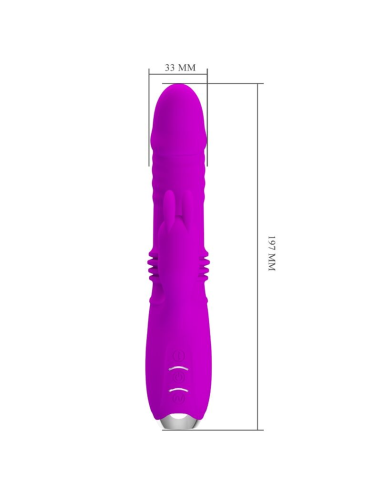 PRETTY LOVE - DOROTHY VIBRADOR CONEJO RECARGABLE MORADO